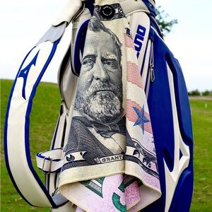$50 dollar bill golf towel